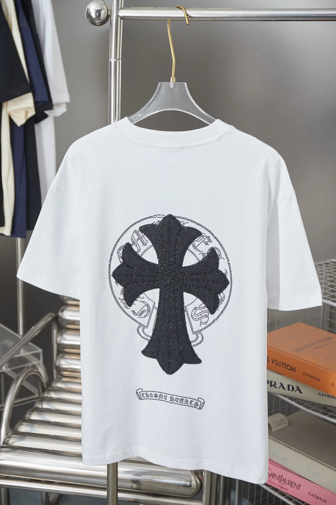 Ch*ome Hearte 26SS New Arrival logo 100% 32 1X 1 ➕ logo ：Black/White Size：S/M/L/XL